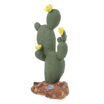 VICASKY Resin Cactus Terrarium Plant for Reptile Habitat, Desert Simulation Aquarium Decor for Snake Tank and Turtle Tank, Plastic Reptile Plant for Terrarium and Cactus