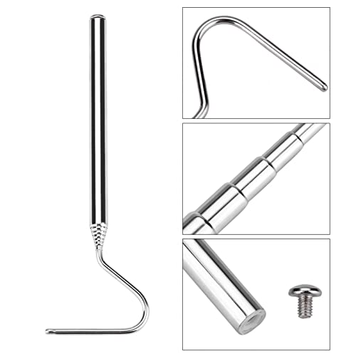 Collapsible Snake Hook Stainless Steel Extensible Snake Catcher Capture Hook for Catching Handling Grabber Separate Small Pet Snake