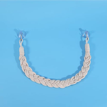 Hermit Crab Climbing Rope, 23.6 Inches, Cotton, Reptile Climbing Accessory, Off White - color: Off White