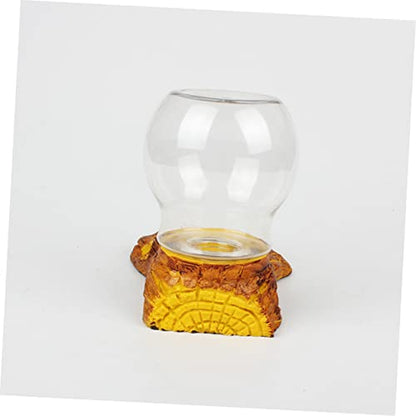Reptile Pet Water Feeder Resin Crafted Non-Toxic Smooth Clean Tortoise Drinking Fountain