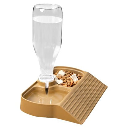 Reptile Water Dispenser – Automatic Feeder | 2-in-1 Large Capacity Water & Food Dish For Lizards, Turtles, Bearded Dragons, Keeps Reptiles Hydrated And Fed, Perfect For Terrariums, Indoor Pets & Repti - color: A