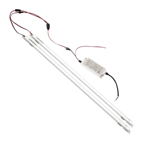 2x2 Panel Light Retrofit Kit, 3500K Warm Soft Light, 2FT 16W Magnetic Mount LED Retrofit Kit, 0-10V Dimmable, Frosted Cover,1 Driver 2 Strips Per Kit, Easy Quick Install - color: 2ft 3500k Frosted
