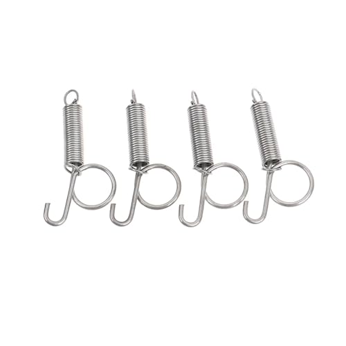 100 Pcs Multipurpose Spring Lock Animal Pet Cage Latches Rabbit Door Tension with Hook