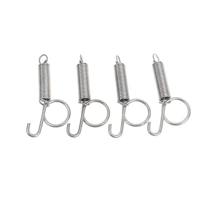 100 Pcs Multipurpose Spring Lock Animal Pet Cage Latches Rabbit Door Tension with Hook