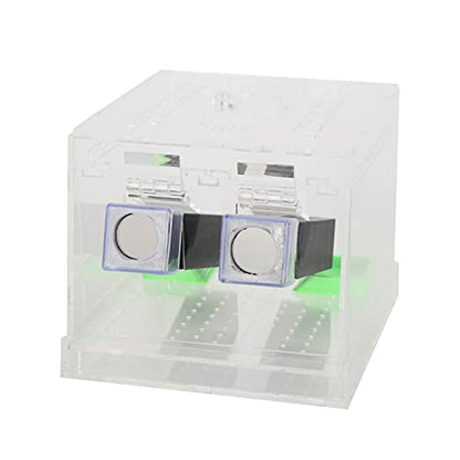 Cricket Keeper with Tubes, High Transparency Acrylic Material Cricket Keeper for Office for Home(L)