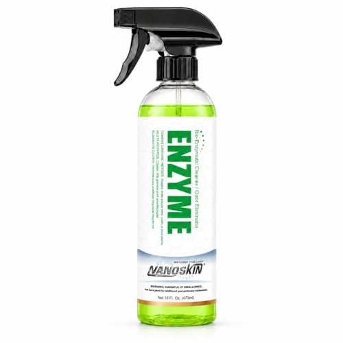 Nanoskin ENZYME Multi-Purpose Cleaner & Odor Eliminator 16 Oz. - Removes Complex Organic Stains, Dirt, Grease, and Grime from Multi Surfaces | For Automotive, Floor, Kitchen, Bathroom, Plumbing - size: 16 Fl Oz (Pack of 1)