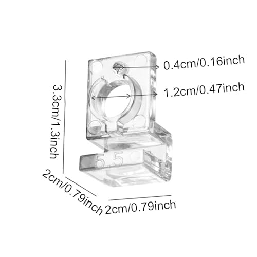 30Pcs Aquarium Lid Clips Water Pipe Fixing Clamps Clamps Aquarium Lid Support Brackets, for 5.5mm - size: for 5.5mm