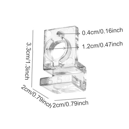 30Pcs Aquarium Lid Clips Water Pipe Fixing Clamps Clamps Aquarium Lid Support Brackets, for 5.5mm - size: for 5.5mm