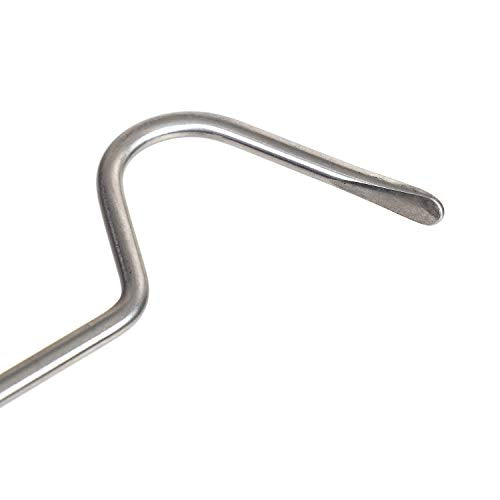 WACOOL 2 in 1 Collapsible Snake Hook, Adjustable Snake Tong Snake Grabber Cather Stick Handheld Pick-up Tool, 2 Hooks Suitable for Small Snake & Large Snake Catching Controlling Moving