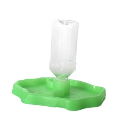 WOONEKY Automatic Water Feeder for Reptiles Turtle and Lizard Drinking Bowl Water Reservoir Food Dispenser for Small Pets