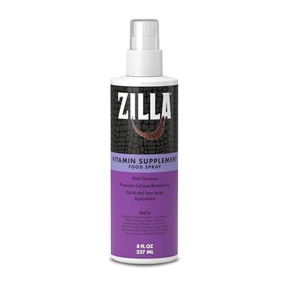 Zilla Vitamin Supplement Food Spray, with Carotene, Spray-on Multivitamin Supplement for Reptiles