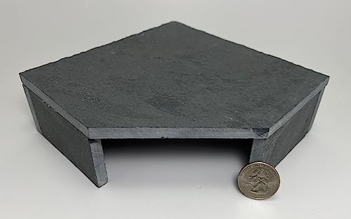 TheFrogHouse Slate Stone Reptile Hide 6x6x2 Bottomless Natural Cave Decor