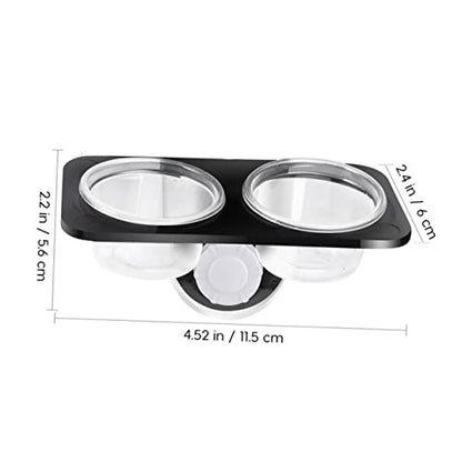 COLLBATH 2Pcs Reptile Food Bowl with Suction Cup Wall Hanging Feeder for Lizards and Geckos Durable Feeding Supplies with Strong Suction for Stable Use Tanks