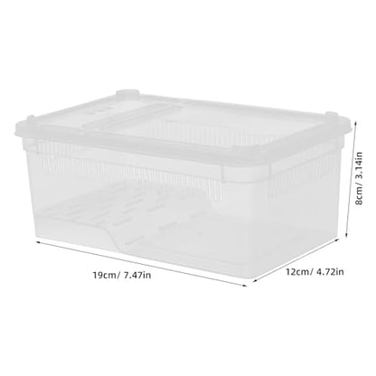 Transparent Portable Reptile Breeding Box with Breathable Holes Clear Insect Enclosure for Lizards Snakes Spiders and Frogs Small Reptile Habitat for Feeding and Observation