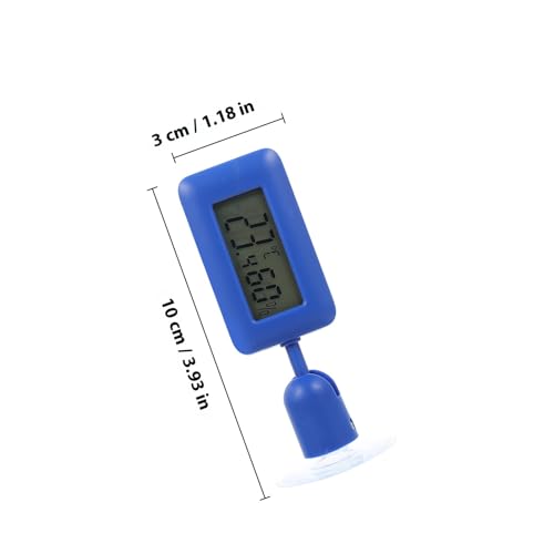 Luxshiny Rotary Reptile Thermometer with Suction Cup Rotating Digital Temperature Gauge for Terrarium and Reptile Tank Large Display Screen for Accurate Humidity and Temperature Measurement