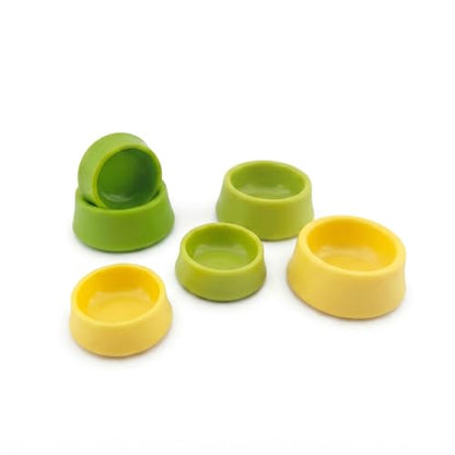 Reptile Food Dish and Water Bowl for Leopard Gecko, Crested Gecko Food Dish, Shallow Dish for Tarantula, Hermit Crab, and Small Pets - Bearded Dragon Tank Accessories