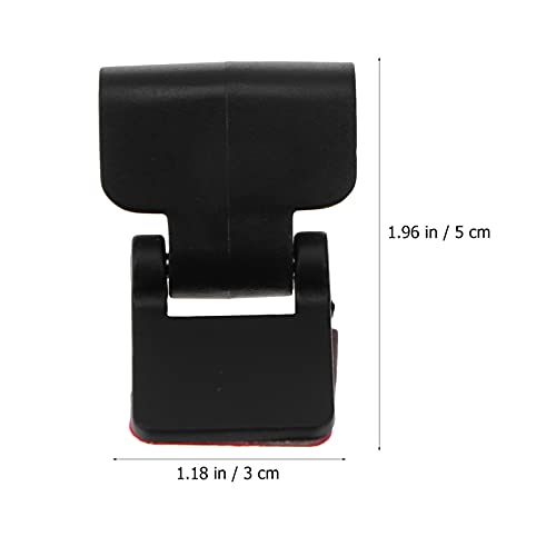 4pcs Reptile Terrarium Cover Clip Tropical Amphibians Tank Buckle - Escape Cages Door Hinge Latch for Bearded Dragons Lizards Geckos Snake Hermit Crab Black