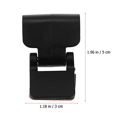4pcs Reptile Terrarium Cover Clip Tropical Amphibians Tank Buckle - Escape Cages Door Hinge Latch for Bearded Dragons Lizards Geckos Snake Hermit Crab Black