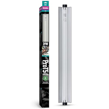 Arcadia T5 UVB Reptile Light Fixture Kit 36" Long 39 Watts 6% UVB Forest – Complete UVB Light for Reptiles, Turtles, Snake, Bearded Dragon Lamp, Long Lasting Easy to Use Professional Lighting