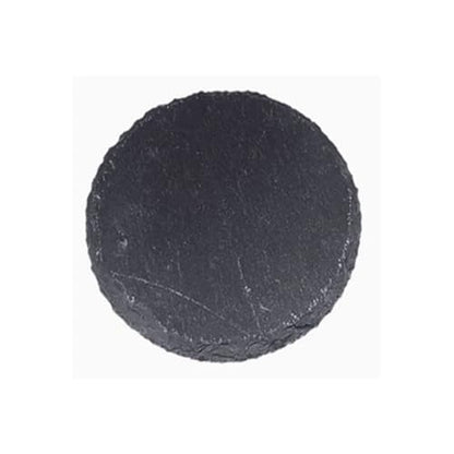 Natural Slate Reptile Basking Platform Feeding Stone for Tortoise Gecko Terrarium Decor(Round Plate) - size: ROUND PLATE
