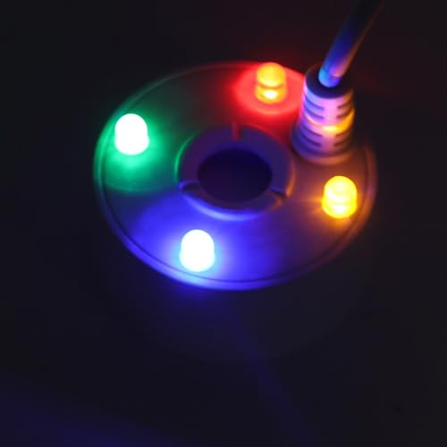 Usb Fogger With 4 Led Lights For And Fountains, Water Atomizer Humidifier (White) - color: White