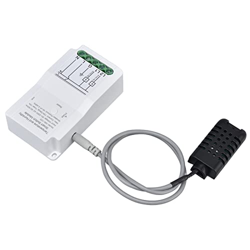 AYNEFY Smart Thermostat Controller Dual Output Temperature Humidity Switch Module with Probe for Greenhouse Reptile Incubator Home