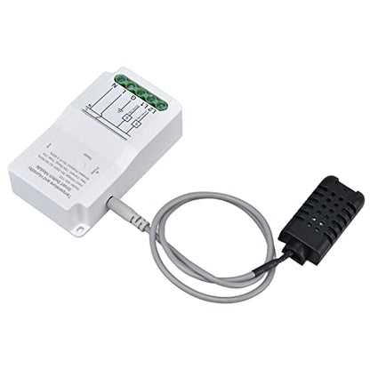 AYNEFY Smart Thermostat Controller Dual Output Temperature Humidity Switch Module with Probe for Greenhouse Reptile Incubator Home
