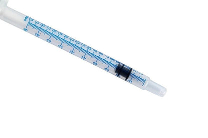 ONE-CARE 1ml Oral Syringe with Cap - Sterile, Individually Wrapped - 100 Dispensers, Slip Tip, Uses include oral administration of medicine for infants, adults and animals - size: 1ml