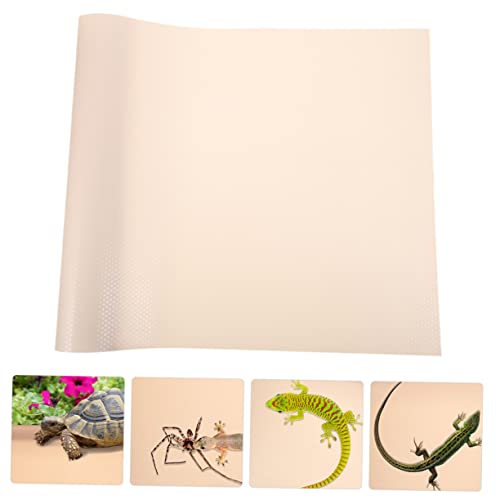 SUPVOX Reptile Cage Mat for Bearded Dragons Snakes and Lizards Eva Terrarium Bedding Nonslip Reptile Carpet for Easy Cleaning - color: Beige