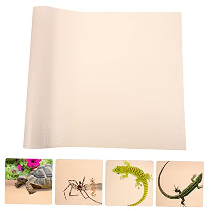SUPVOX Reptile Cage Mat for Bearded Dragons Snakes and Lizards Eva Terrarium Bedding Nonslip Reptile Carpet for Easy Cleaning - color: Beige