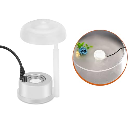 AGPTEK Aluminum Mini Mist Maker Fogger Water Fountain Pond Fog Machine Atomizer, Perfect for Halloween, Christmas and Other Holidays