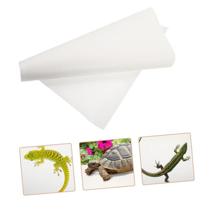 Washable Reptile Carpet Terrarium Mat for Bearded Dragon Snake Lizard Tortoise Leopard Gecko Soft Substrate Bedding Liner Light Beige