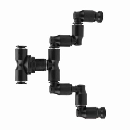 Reptiles Fogger Mist Sprinkler Rainforest Tank 360 Adjustable Aquarium System Connect 1/4 Tub Provides Rain Forest Spray Effect for Reptiles and Increases Humidity in The Feeder
