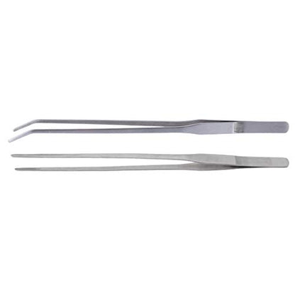 YSTAR Stainless Steel Long Reptile Tweezers Feeding Tongs for Snake Lizards Bearded Dragon Leopard Gecko and Spider Terrarium Supplies 2Pcs