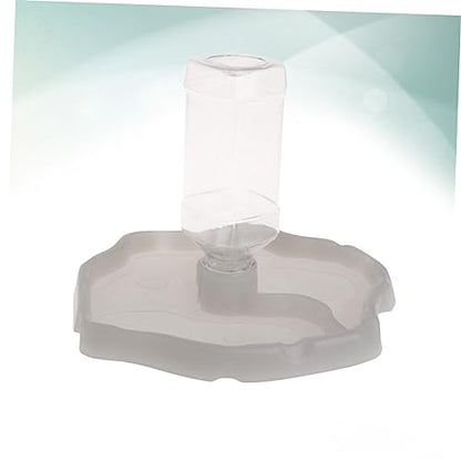 Automatic Water Feeder for Reptiles and Small Pets Turtle and Lizard Drinking Bowl Water Reservoir for Terrarium Use