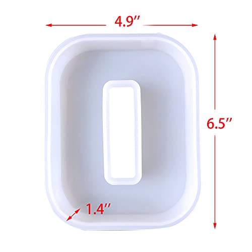 6 inch 26 Pack English Alphabet Silicone Letter Mold - Capital & Large Letter Resin Casting Mold - color: letter-6inch-26-pack