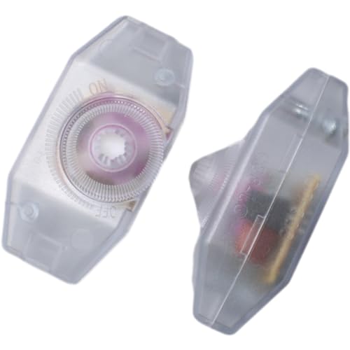 2pcs Plastic AC Inline Dimmer Transparent Rotary Cord Switch Slide Control Lamp Dimmer