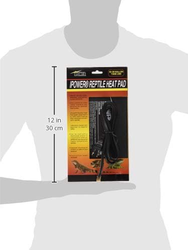 iPower 6 by 8-Inch 8W Reptile Heat Mat, LCD Digital Aquarium Thermometer, Under Tank Warmer Terrarium Heat Pad for Turtles Lizards Frogs and Other Small Animals, Multi Sizes - size: 6" x 8"