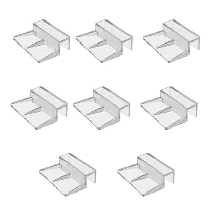 Pack of 8 Acrylic Glass Tanks Lid Clip for Fishtanks Covers 6mm / 8mm Thickness Lid Holder Aquariums Holder