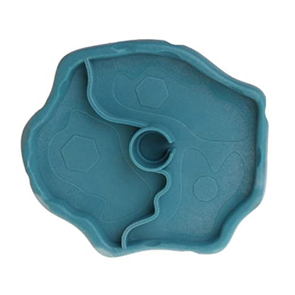 Automatic Reptile Feeder,Reptile Food and Water Dish Bowl,2 in 1 Tortoise Turtle Water Dispenser,Reptile Water Dish with Bottle for Bearded Dragon Gecko Lizard(Blue)