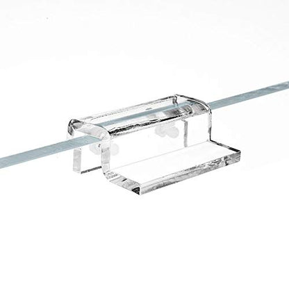 4Pcs Aquarium Lid Clips, Acrylic Material, Stable Support Clamp for Fish Tank Cover, Ideal for Open Tanks and Reptile Enclosures