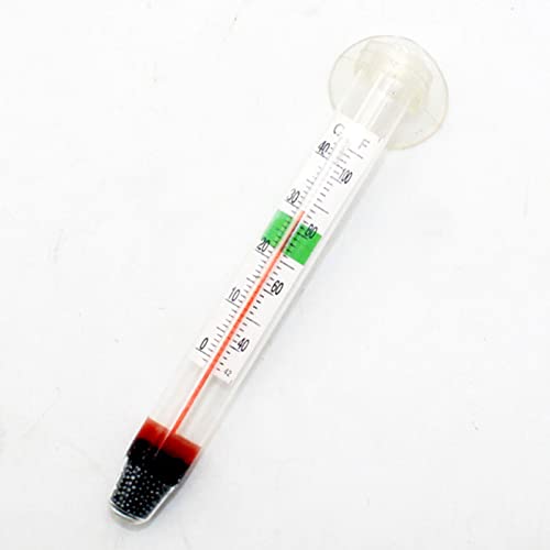 Generic Aquarium Thermometer for Fish Tank Aquarium Waterproof Hydraulic Gauge Submersible Glass Thermometer with Suction Cup, size:b