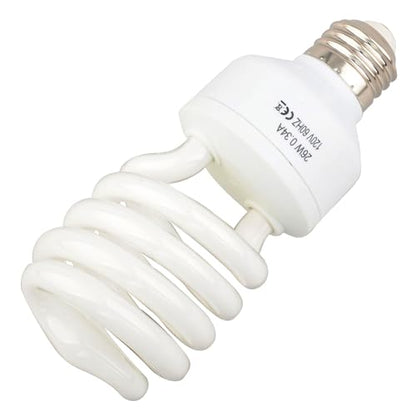 LUCKY HERP 5.0 UVB Fluorescent Bulb,Terrarium Lamp for Tropical Reptiles,E26,Screw Thread (26 Watt) - style: 26 Watts