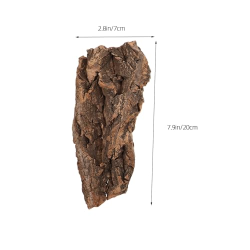 Natural Light Cork Bark 500g Crushed Reptile Climbing Bark for Terrarium Decoration and Hideout Suitable for Bearded Dragons, Snakes, Hermit Crabs, and Turtles