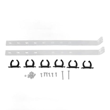 Ymiko Lamp Stand, Reptile Lamp Stand with Adjustable Height 2Pcs Acrylic Aquarium Light Holder, Transparent Aquarium Light Riser, Fish Tank Light Riser Bracket Reptile Light Fixture