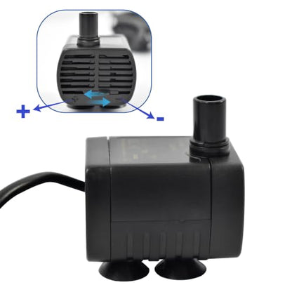CONQUERALL Solar Fountain Pump DC 12V 3W Aquarium Pump 200L/H 1.5m Head for Bird Bath - color: 12v 3w 200l/H 1.5m Head, size: 1PC