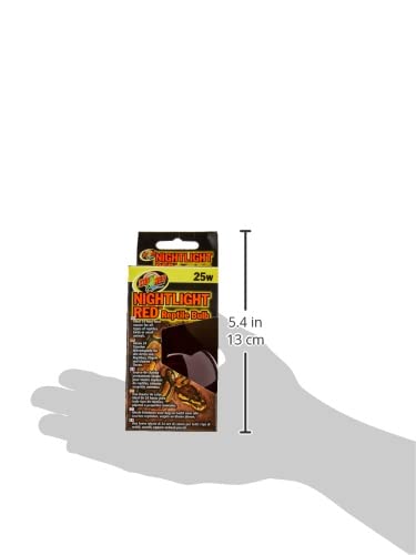 Zoo Med Nightlight Red Reptile Heat Bulb, 25 Watts - size: 25 W
