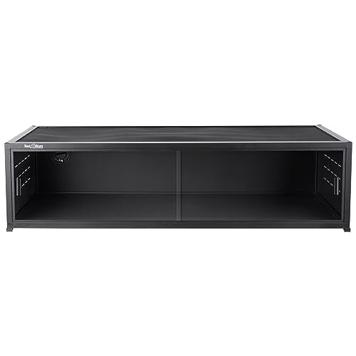 Versatile PVC Reptile Cabinet with Glass/PVC Door Options - Large Reptile Terrarium 48x24x12 inch Ideal for Snake Cage or Multi-Functional Enclosure (12-Inches Height) - size: 48"x24"x12"