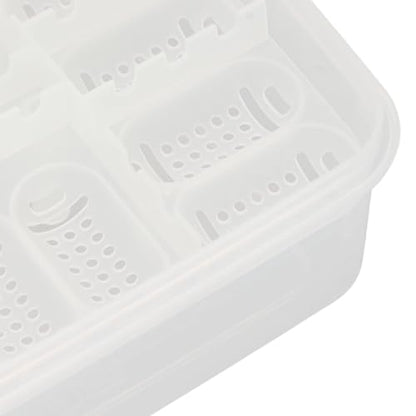 16 Grids Reptile Breeding Box,Reptile Incubator Professional Plastic Reptile Breeding Box Hatching Incubator for Amphibians Snakes Lizards Turtles Tortoises Geckos