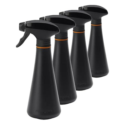 Fiskars Plant Mister Spray Bottle for Indoor Plants,Gentle&Fine Water Mist for Evenly Hydrating Orchids&Ferns,10 oz Lightweight Recycled Plastic,Ergonomic Trigger with Locking Nozzle,Black,(Pack of 4) - size: Mister (Pack of 4)